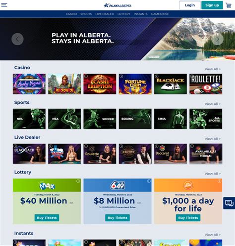  Alberta онлайн лотерея ойындары PlayAlberta.ca.